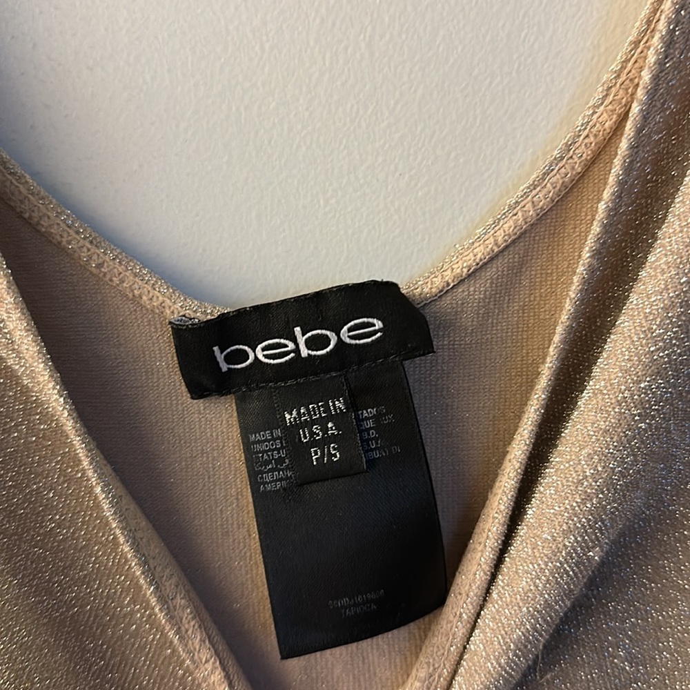 bebe Champagne Cutout Dress - Picture 8 of 8